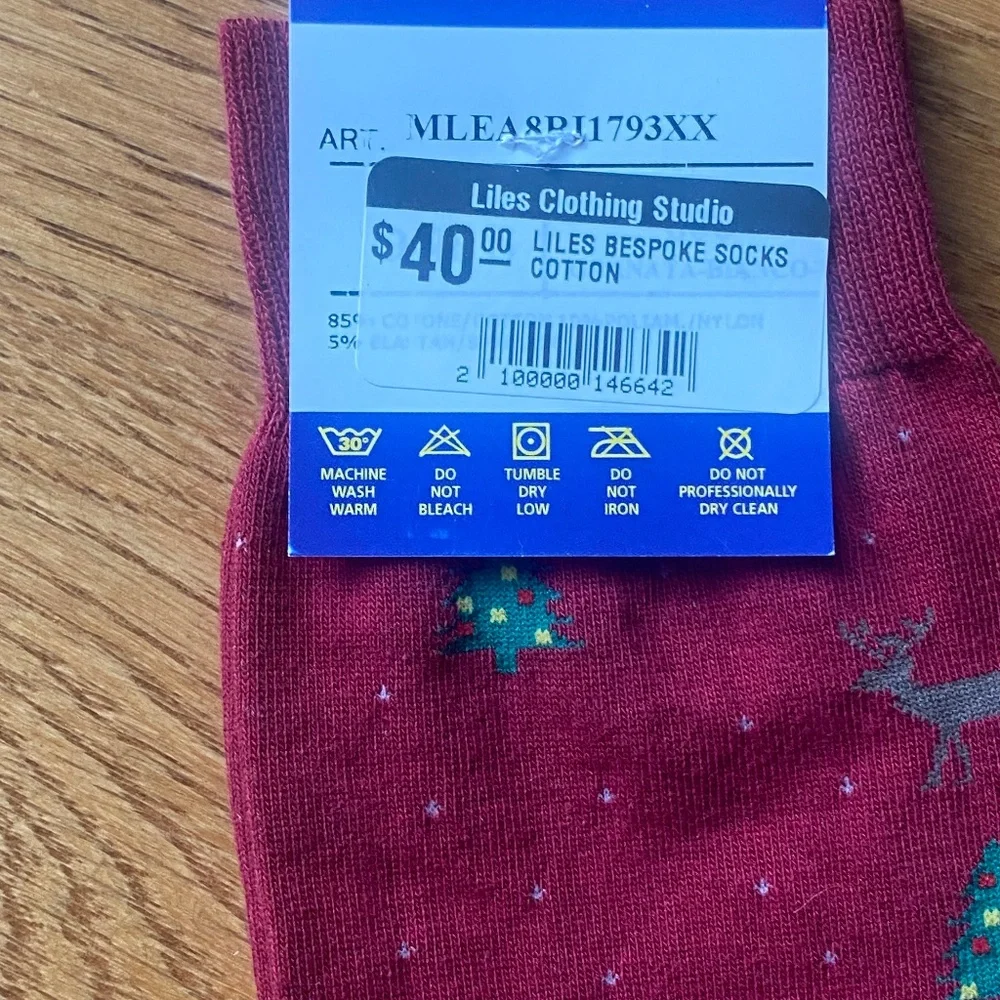 Liles Bespoke Holiday dress socks